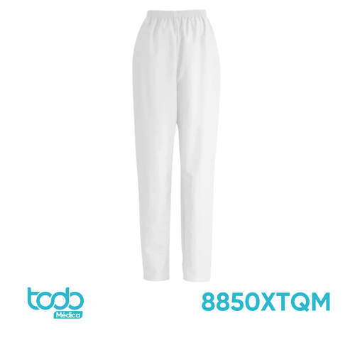 Pantalón Elástico ComfortEase Blanco – Talla M