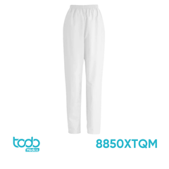 Pantalón Elástico ComfortEase Blanco – Talla M