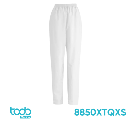 Pantalón Elástico ComfortEase Blanco – Talla XS