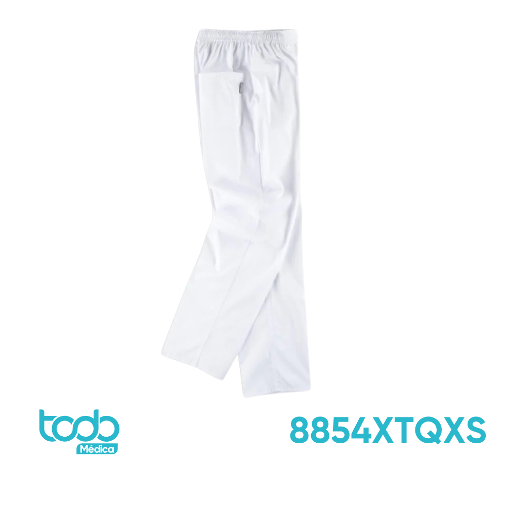 Pantalón Medline ComfortEase Cargo Tobillero con Elástico - Blanco, Talla XS