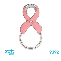 Pin Prestige Profesional Lazo Rosado – Plata Cloisonné