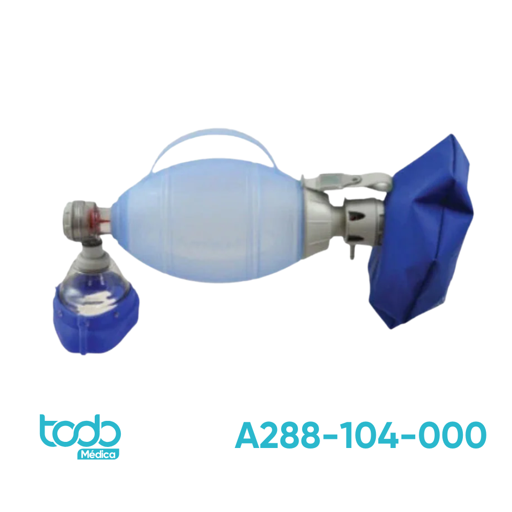 Resucitador Oval Reusable con Bolsa de Neonato