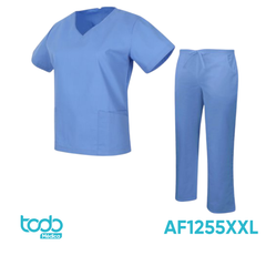 Filipina Allfu Celeste (Camisa-Pantalón) Talla XXL