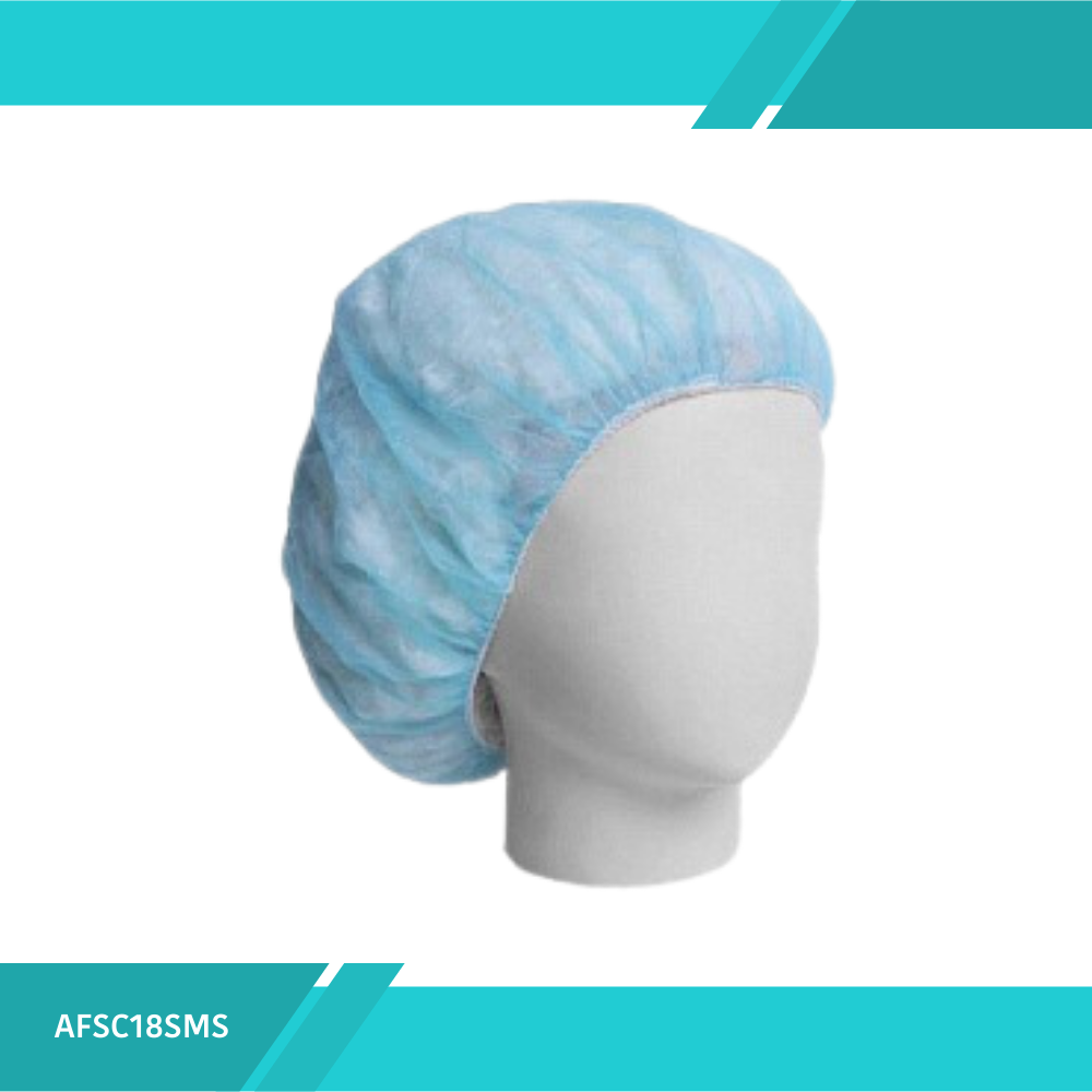 Gorro Desechable Color Celeste Tipo Hongo
