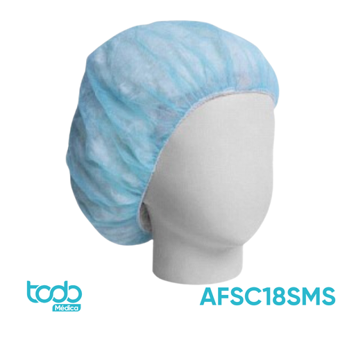 Gorro Desechable Color Celeste Tipo Hongo