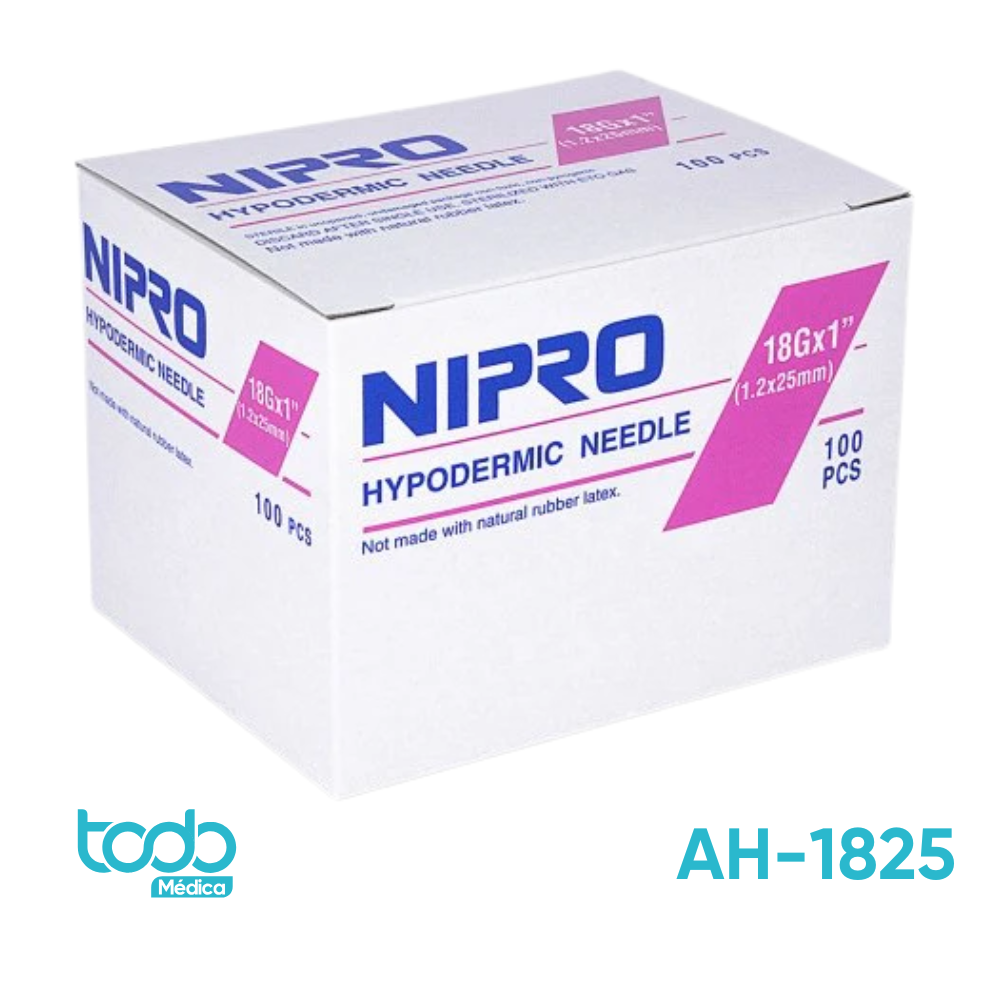 Aguja Hipodérmica – 18G x 1"