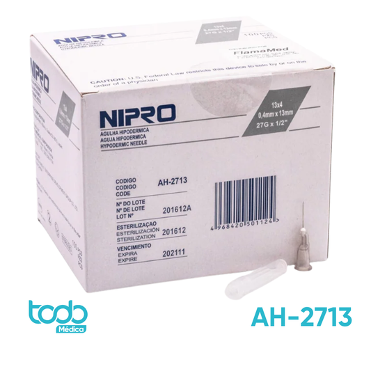 Aguja Hipodérmica – 27G x 1/2"