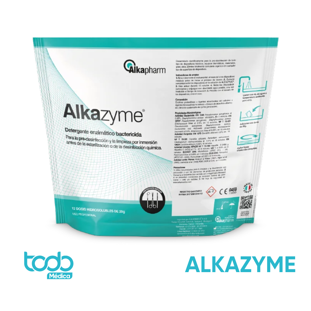 Alkazyme – Detergente Enzimático Bactericida de Alto Rendimiento