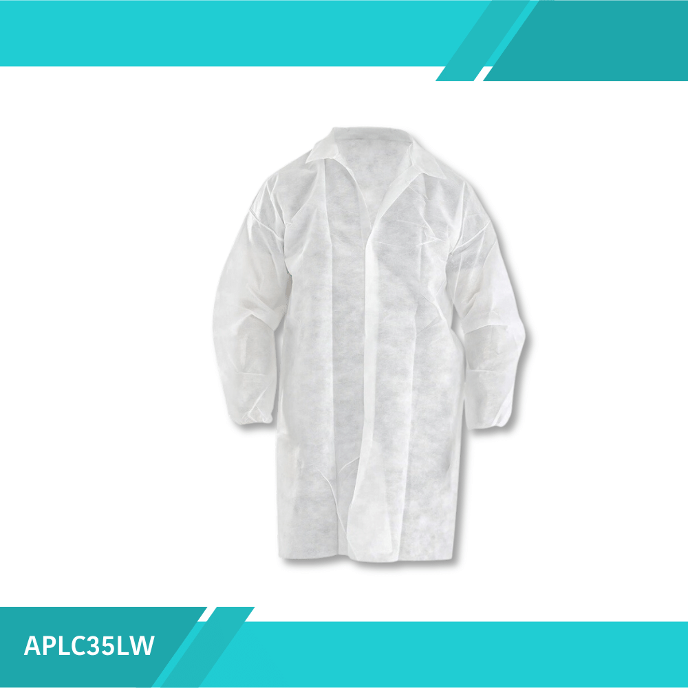 Gabacha Blanca Desechable Talla L - Paquete de 10 Unidades – Todo Medica