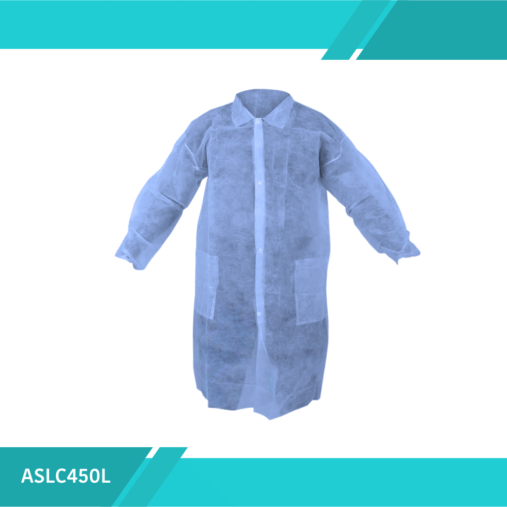 Gabacha Allfu Descartable C/Broches y Cuello Talla L PKT10 – Todo Medica