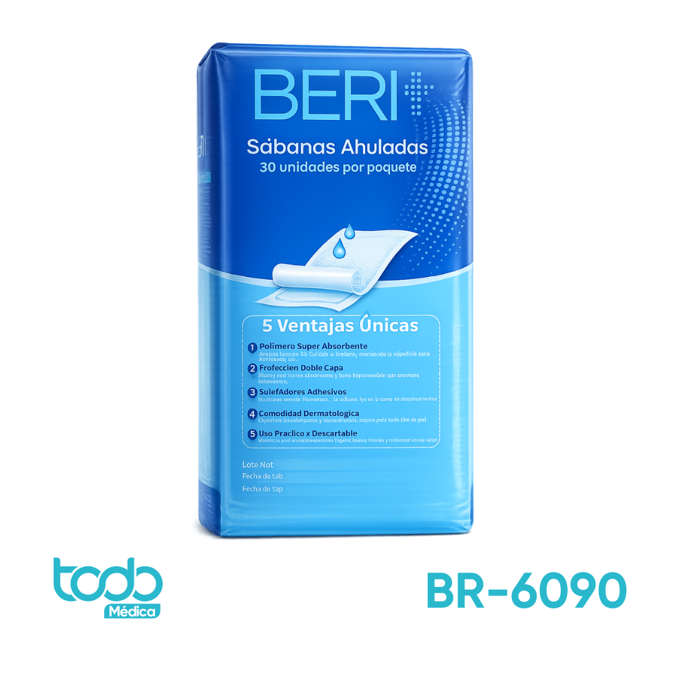 Sábana Ahulada BERIT 60 x 90 cm – Paquete con 30 Unidades
