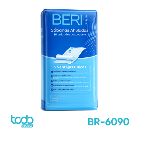 Sábana Ahulada BERIT 60 x 90 cm – Paquete con 30 Unidades