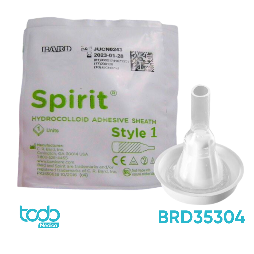Condón Urinario Spirit C/Hidrocoloide Silicona Grande 36mm