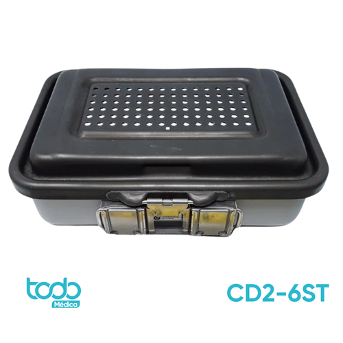 Contenedor BD Genesis Sterrad Mediano Fondo Perforado 48.8X31.4X15.4CM