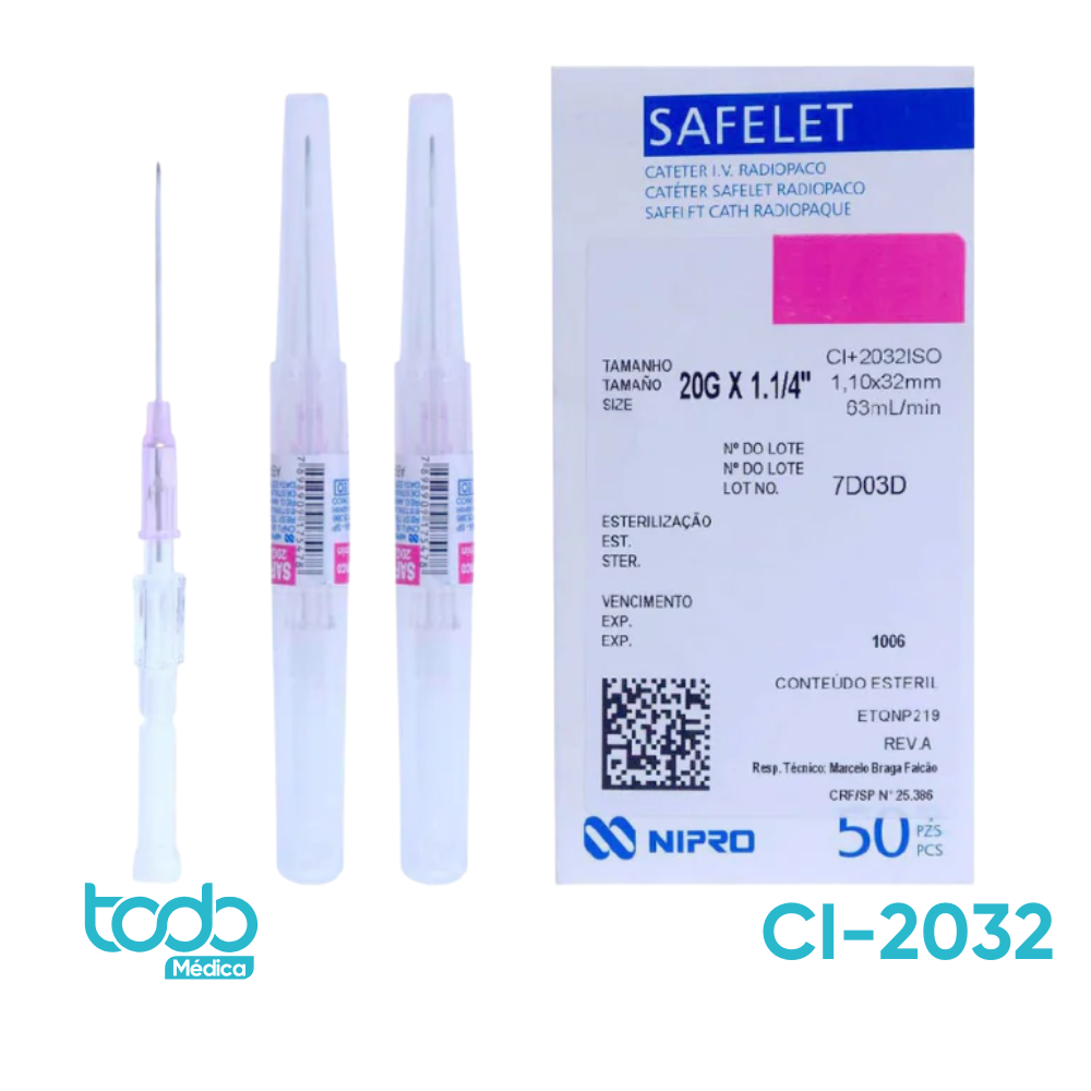 Catéter Intravenoso 20G x 1 1/4"