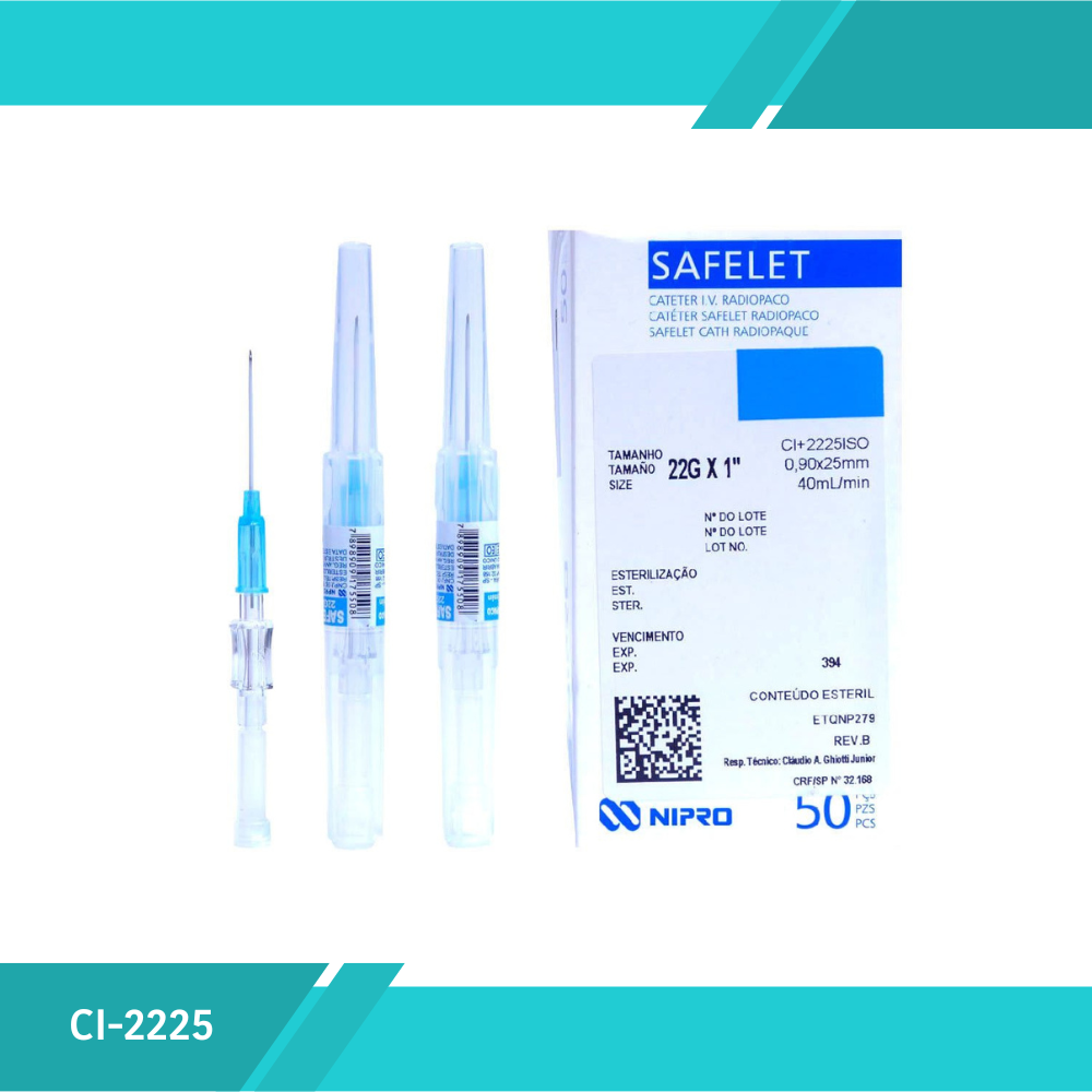 CATÃ‰TER INTRAVENOSO 22GX1