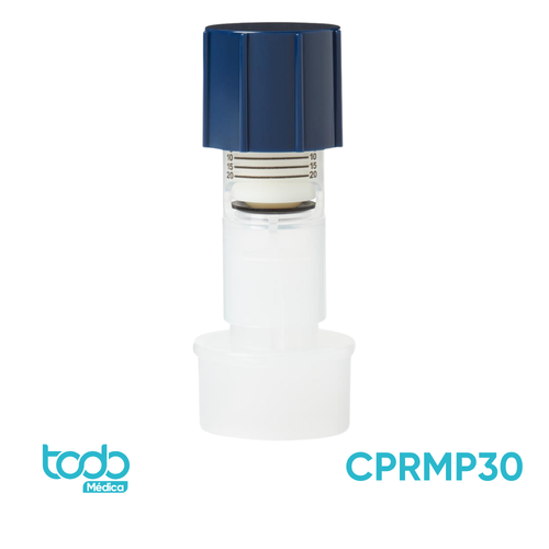 Válvula PEEP para Adulto de 30 mm – Color Azul Claro