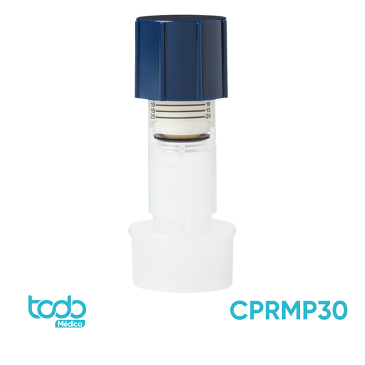 Válvula PEEP para Adulto de 30 mm – Color Azul Claro