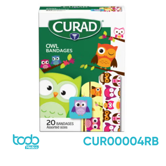 Curitas Curad con Diseño de Búho – Caja con 20 Unidades