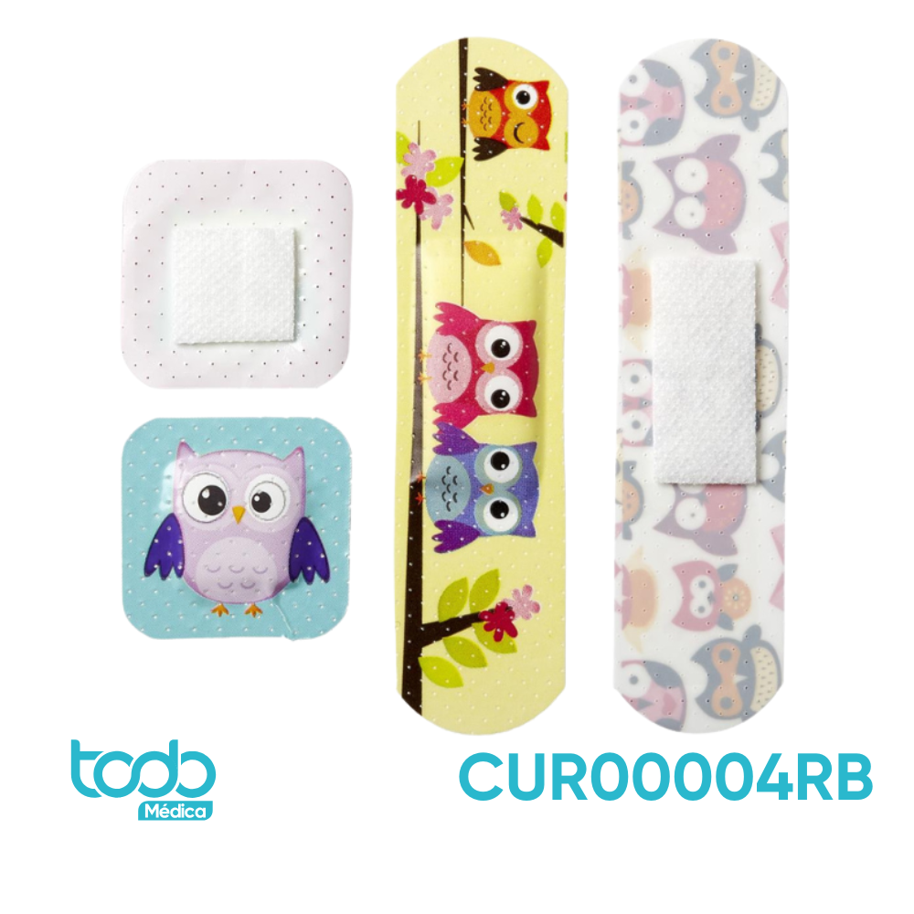Curitas Curad con Diseño de Búho – Caja con 20 Unidades