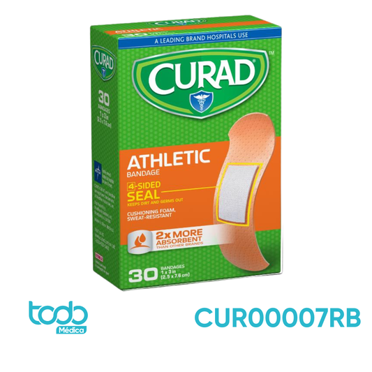 Curita Deportiva Ouchless 1" x 3"