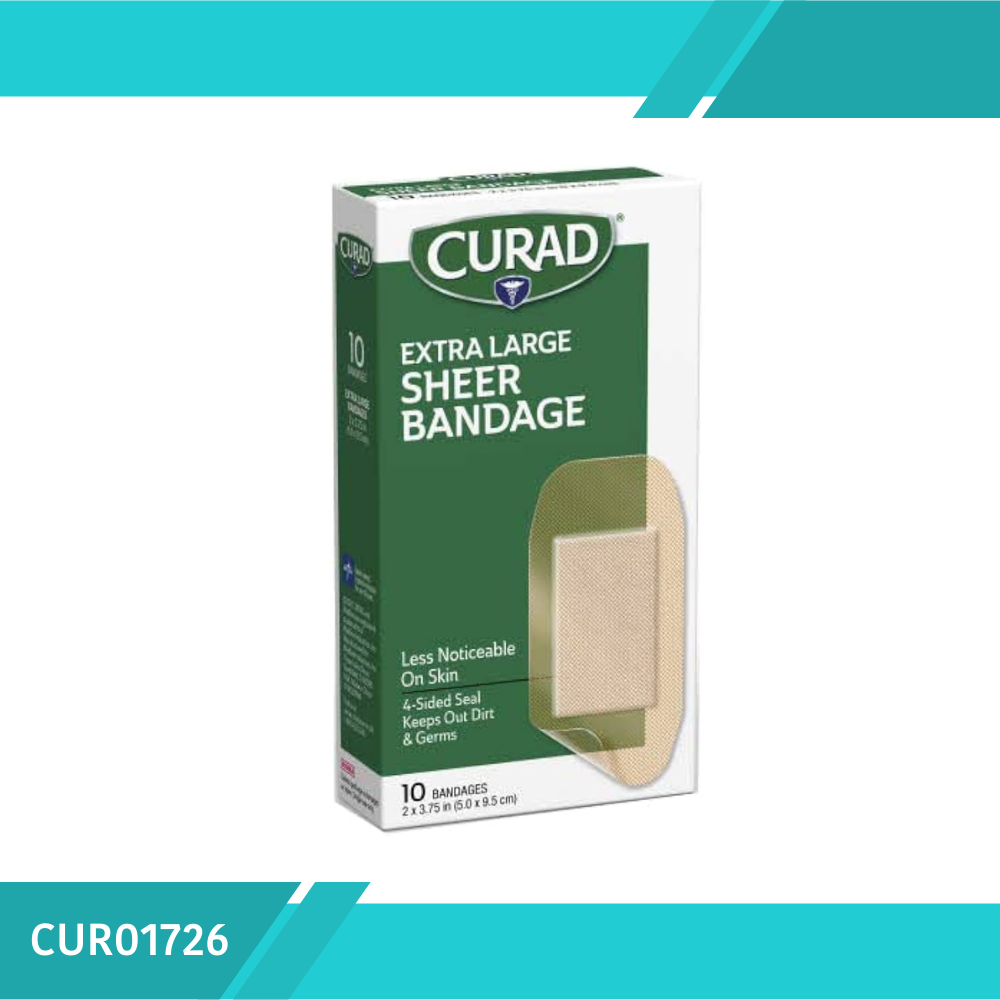 PAD CURAD SHEER ULTRA DELGADO C/ ADHESIVO 3X4