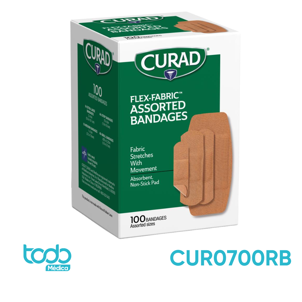 Curita Curad en Tira Surtida – Caja con 100 Unidades