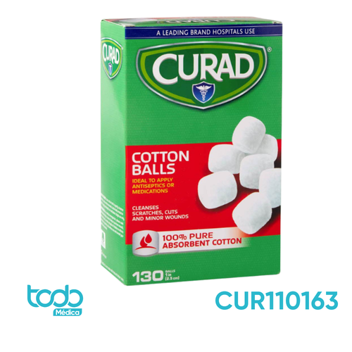 Algodón Estéril en Bolitas de 1" – Caja con 100 Unidades