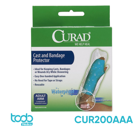 Protector Plástico Curad para Yeso Adulto Brazo – Caja con 2 Unidades