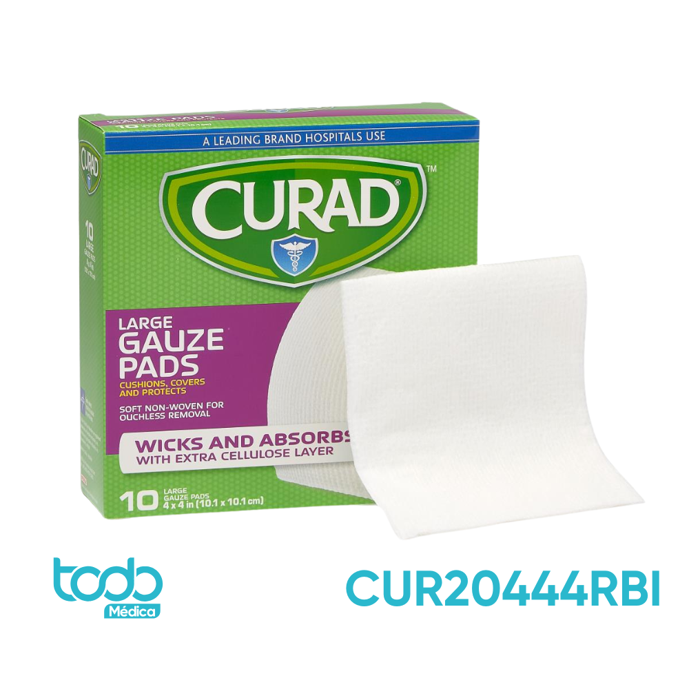 Apósito de Gasa Estéril Súper Absorbente 4" x 4" x 8" – Caja con 10 Unidades