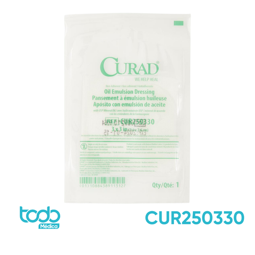 Gasa Vaselinada Curad 3" x 3" – Caja con 50 Unidades