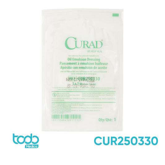 Gasa Vaselinada Curad 3" x 3" – Caja con 50 Unidades