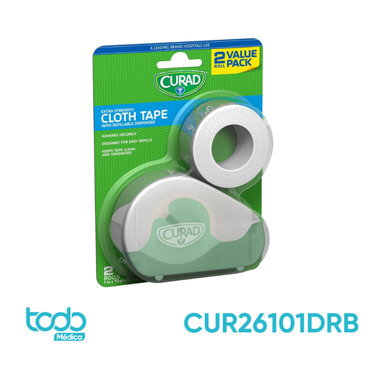 Esparadrapo de 1" con Dispensador  – Blíster con 2 Rollos