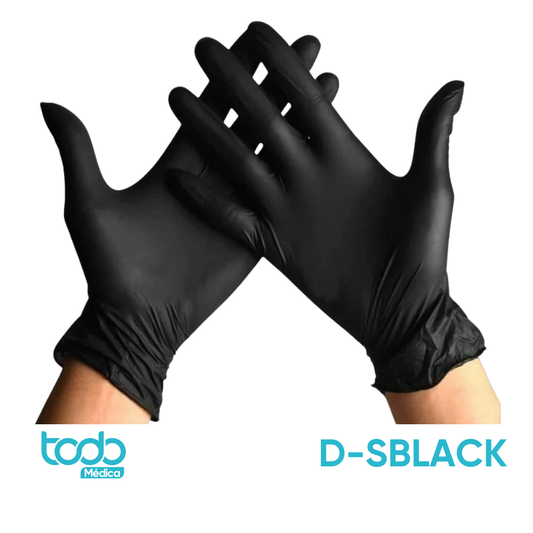 Guante Negro de Nitrilo – Talla S – Caja con 100 unidades