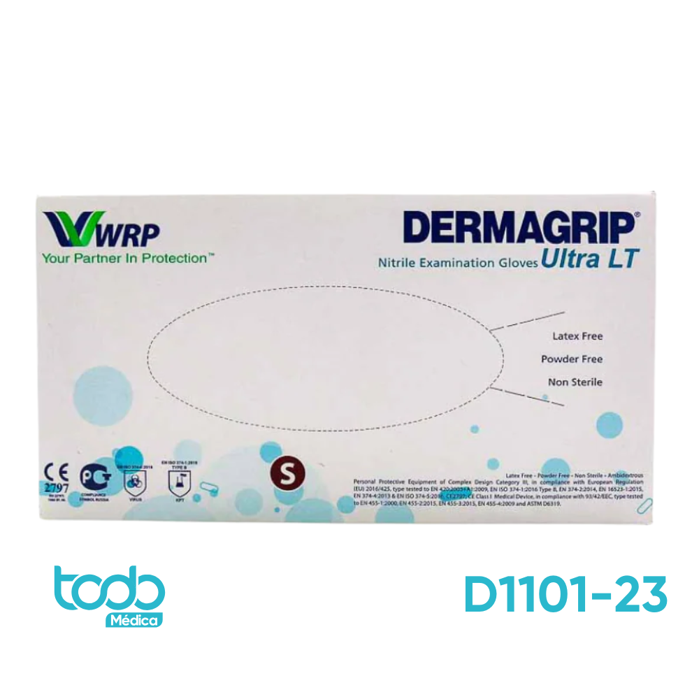 Guante de Nitrilo Ultra LT – Talla S – Caja con 100 unidades