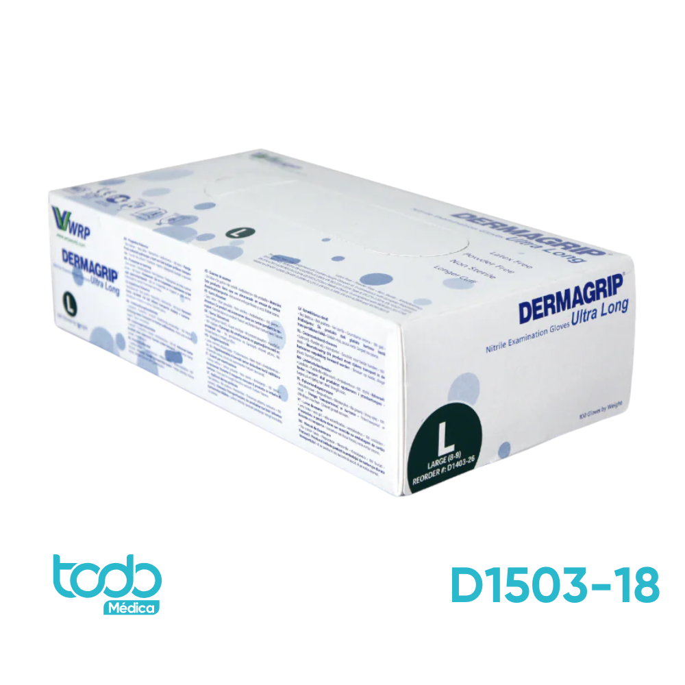 Guante WRP Nitrilo Dermagrip Ultra Talla L CJ100