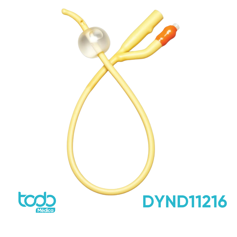 Sonda Foley Acodada de 2 Vías 10cc – 16 FR