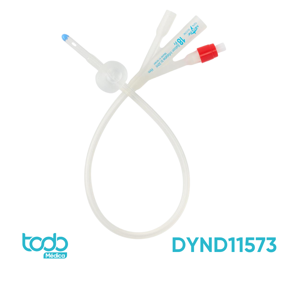 Sonda Foley de Silicón – 3 Vías – 18FR – 30 cc