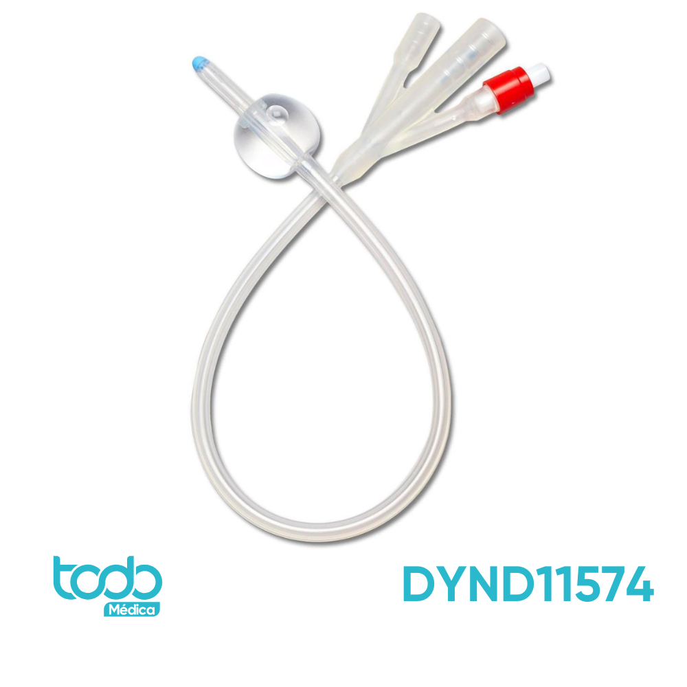 Sonda Foley de Silicona 3 Vías 20 Fr – Balón 30 mL – Caja x 10