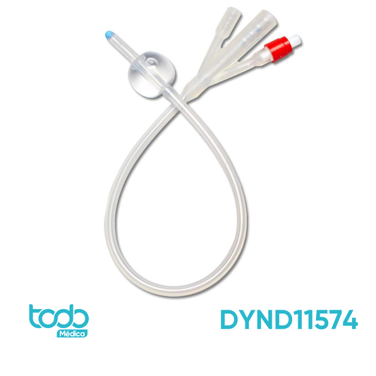 Sonda Foley de Silicona 3 Vías 20 Fr – Balón 30 mL – Caja x 10