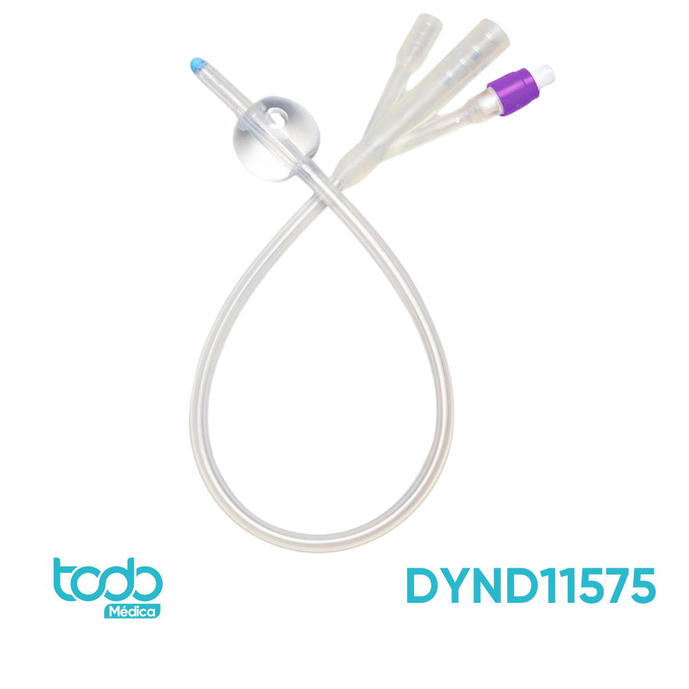 Sonda Foley de 3 Vías – 30cc – 22FR – 100% Silicón