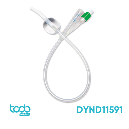 Sonda Foley de Silicón 2 Vías con Punta Flexible Coudé – 14FR, 10cc