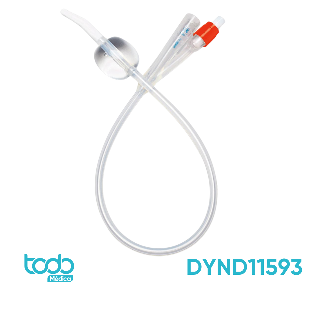 Sonda Foley de Silicón con Punta Flexible – 2 Vías, Globo 10cc, 18FR
