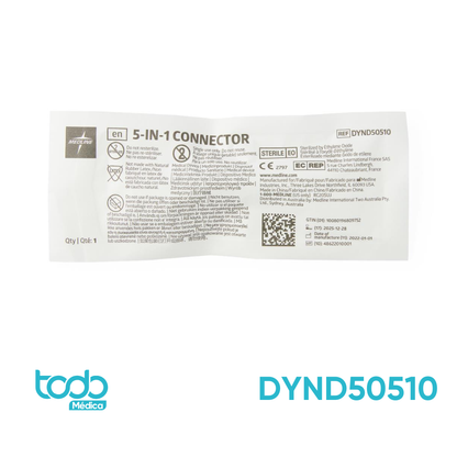 Conector Recto Estéril Medline para Sonda – 1/4”