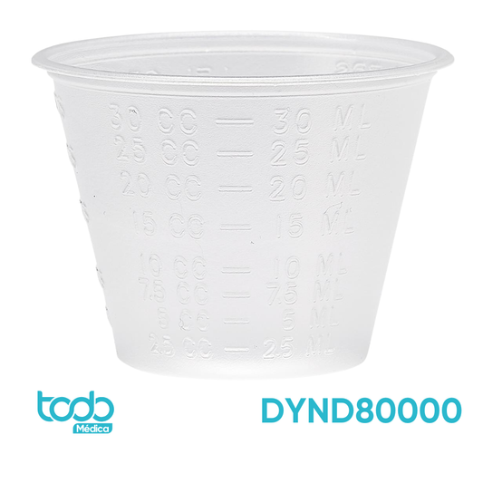 Copa Medicinal Graduada – 1 Onza (29.5 ml) – Paquete de 100 Unidades