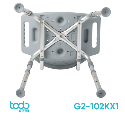 Silla de Baño con Respaldo Ajustable – Capacidad 181 kg