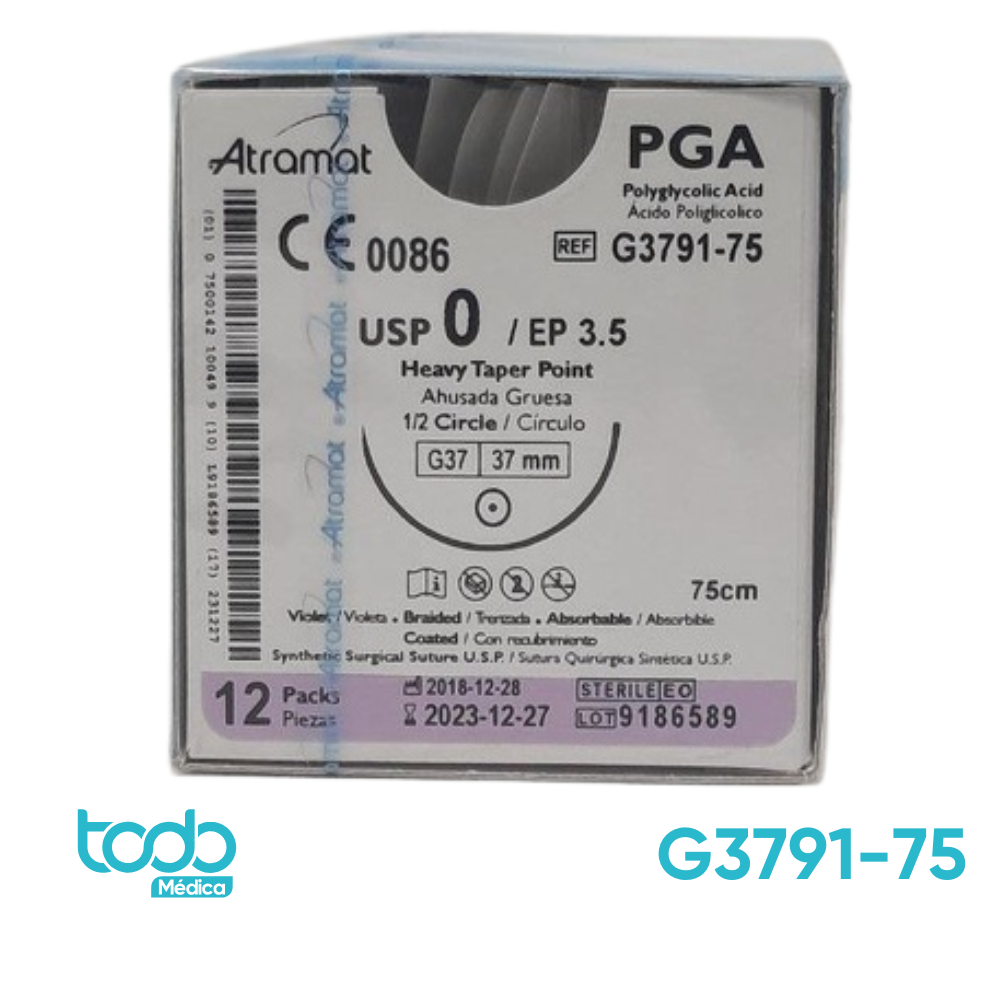 Sutura APG 0 de 37mm