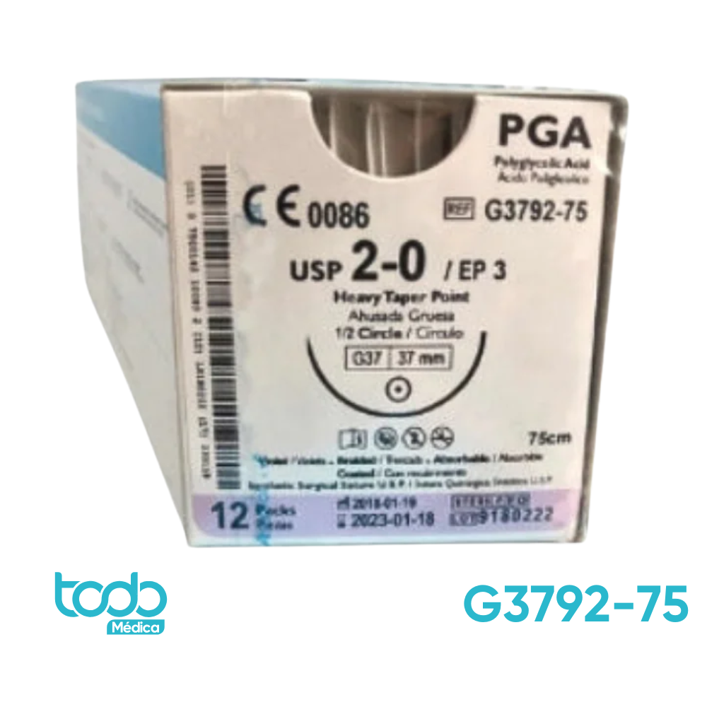 Sutura APG 2-0 de 37mm