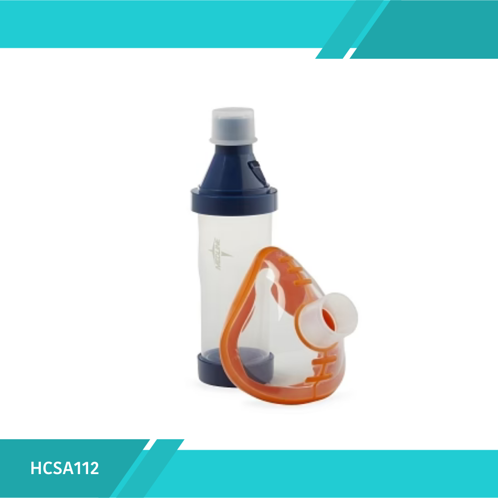 Espaciador para Nebulizador con Mascarilla Naranja Pediátrica