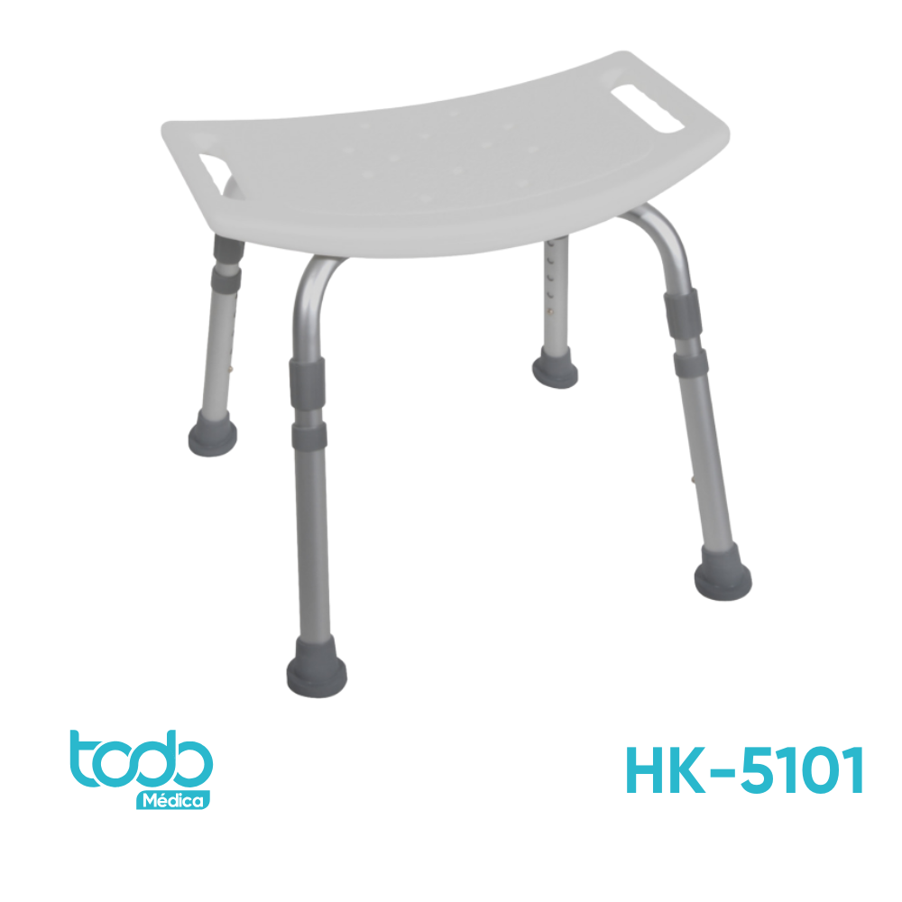 Silla de Baño sin Respaldo – Asiento Tipo Banco